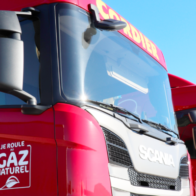 Deux premiers camions à gaz chez Transports Cordier